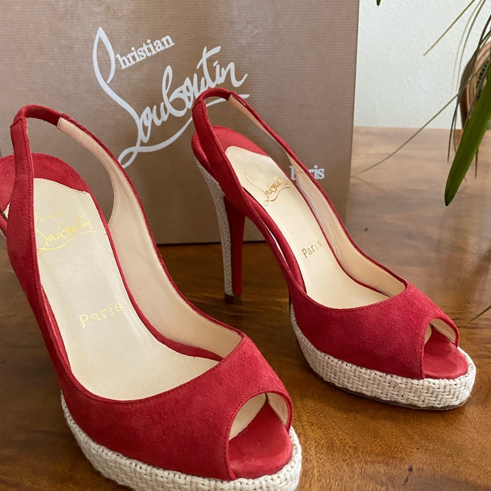 Christian Louboutin red heels 36